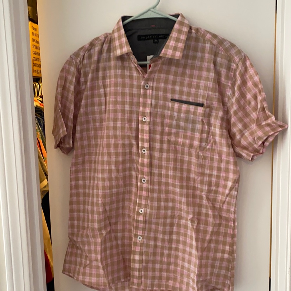 Plaid casual button down